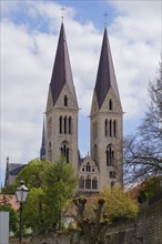 St. Stephanus and Sixtus Cathedral, Domplatz, Halberstadt, Harz Mountains, Saxony-Anhalt, Germany,