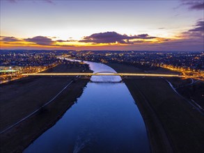 Waldschlösschen Bridge in the evening