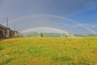 Rainbow over Dresden Neustadt