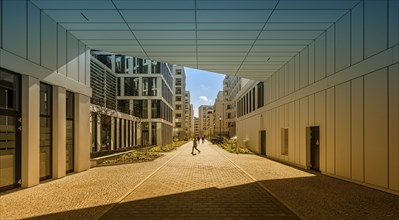 New buildings and housing at Anhalter Bahnhof, Berlin-Kreuzberg, Germany, Europe