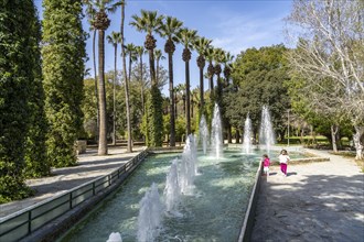 Fountain in Nicosia Municipal Park, Nicosia, Cyprus, Europe