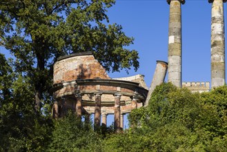 Park Sanssouci is part of the Potsdam palace park ensemble. Norman Tower and Round Temple