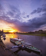 Sunset over Dresden's Old Town