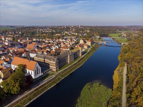 Grimma on the Mulde with the two bridges