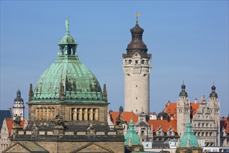 View of the Leipzig skyline