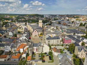 City centre with market square and town hall