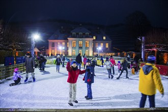 Ice skating at Wackerbarth Castle