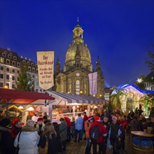 Christmas market on Dresden's Neumarkt square