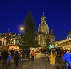 Christmas market on Dresden's Neumarkt square