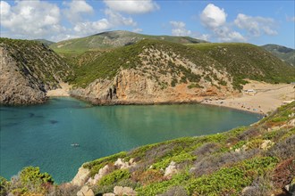 Beaches in Cala Domestica, Buggeru, Costa Verde, Sulcis Iglesiente, Sardinia, Italy, Buggerru,