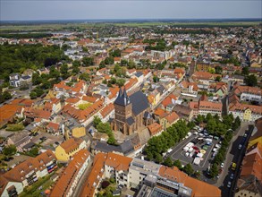 Delitzsch Old Town with St. Peter and Paul's Evangelic Church