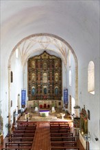 Chapel church inside Convent of San Bernardino of Sienna, Valladolid, Yucatan, Mexico, Central