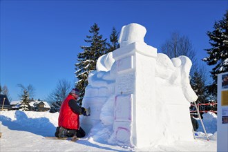 Snow sculpture competition, Hermsdorf