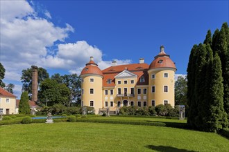 (Copyright Â© Sylvio Dittrich +49 1772156417) The Baroque Milkel Castle complex is located on the