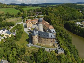 Voigtsberg Castle, later called Voigtsberg Castle, is a typical hilltop castle of the High Middle