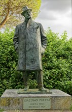 Monument to the composer Giacomo Puccini, Torre del Lago, Province of Lucca, Tuscany, Italy, Europe