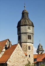 Medieval Old Town Church of St. Aegidien, Hannoversch Münden, Lower Saxony, Germany, Europe