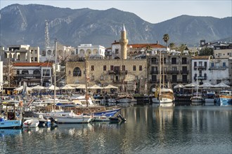 Cityscape and harbour of Kyrenia or Girne, Turkish Republic of Northern Cyprus