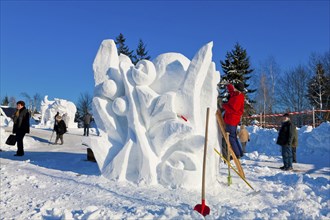 Snow sculpture competition, Hermsdorf