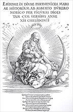 Title page to the Life of the Virgin in book form, the Virgin in Glory, woodcut by Albrecht Dürer,