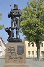 Sculpture and Monument to Saxon Duke Henry the Pious Founder of Marienberg, Saxon, Margrave, Count,