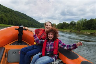 Boat trip on the Elbe near Königstein