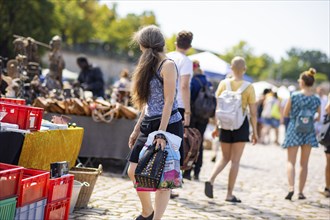 Flea markets may be held again on the banks of the Elbe in Johannstadt. However, some corona