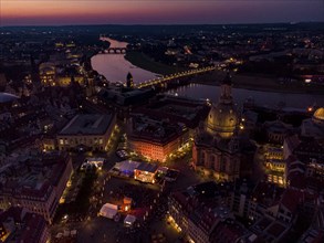 Dresden Old Town in the Evening