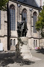 Leipzig New Bach Monument The New Bach Monument in Leipzig is located in St Thomas' Churchyard to