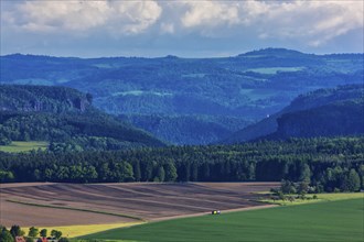 Elbe breakthrough near Bad Schandau in Saxon Switzerland