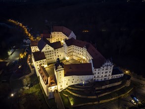 Colditz Castle by night