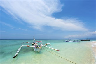 Traditional old fishing boats, beach, sea, turquoise, clean, blue sky, weather, seafaring, ocean,