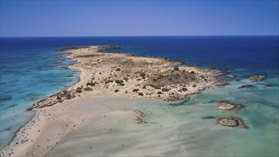 Overtourism, Tourists on the beach, Sunshades, A sandy headland jutting out into the sea,