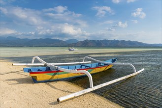 Traditional old fishing boat, sea, colourful, ocean, fishing, fishing, work, tropical, empty,