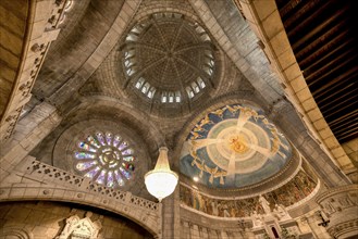 Sanctuary of the Sacred Heart of Jesus, Santa Lucia Church, Interior view, Viana do Castelo, Minho,