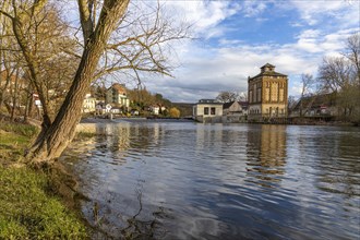 Saale near Bad Kösen Burgenlandkreis