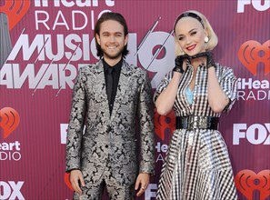 Katy Perry and Zedd at the 2019 iHeartRadio Music Awards held at the Microsoft Theater in Los