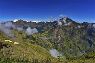 Rinjani volcano in Lombok Island, Indonesia, Asia