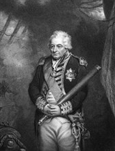 John Jervis, 1st Earl of St Vincent (1735-1823) on engraving from 1834. Admiral in the Royal Navy