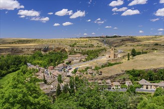 View of woods and plain in Segovia, Spain, Europe