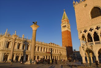 St Mark's Square (Piazza San Marco) at sunrise time, Venice, Italy, Europe