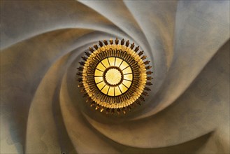 Interior of Casa Batlló, a building designed by Gaudi, in Barcelona, Spain, Europe