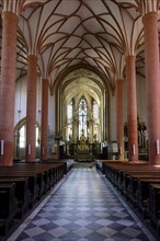 Interior view, Sankt Jakob parish church, church square, Villach, Carinthia, Austria, Europe