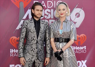 Katy Perry and Zedd at the 2019 iHeartRadio Music Awards held at the Microsoft Theater in Los