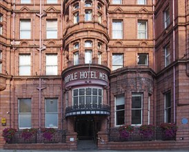 Leeds, west yorkshire, united kingdom, 25 august 2021: front entrance of the historic metropole