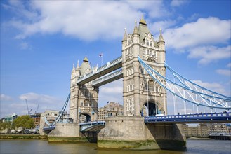 Tower Bridge crossing the River Thames in London, United Kingdom, Europe