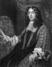 Heneage Finch, 1st Earl of Nottingham (1621-1682) on engraving from 1830. Engraved by S.Freeman and