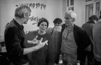 Germany, Berlin, 15.02.1991, round table discussion Experience with censorship, at Haus Drama in