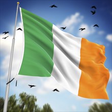 Flag of Ireland, This is a computer generated and 3d rendered image