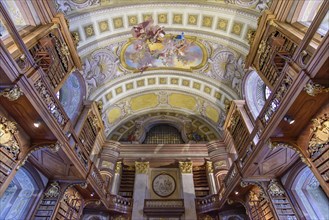 National Library State Hall, State Hall of the Austrian National Library in Vienna, Austria, Europe